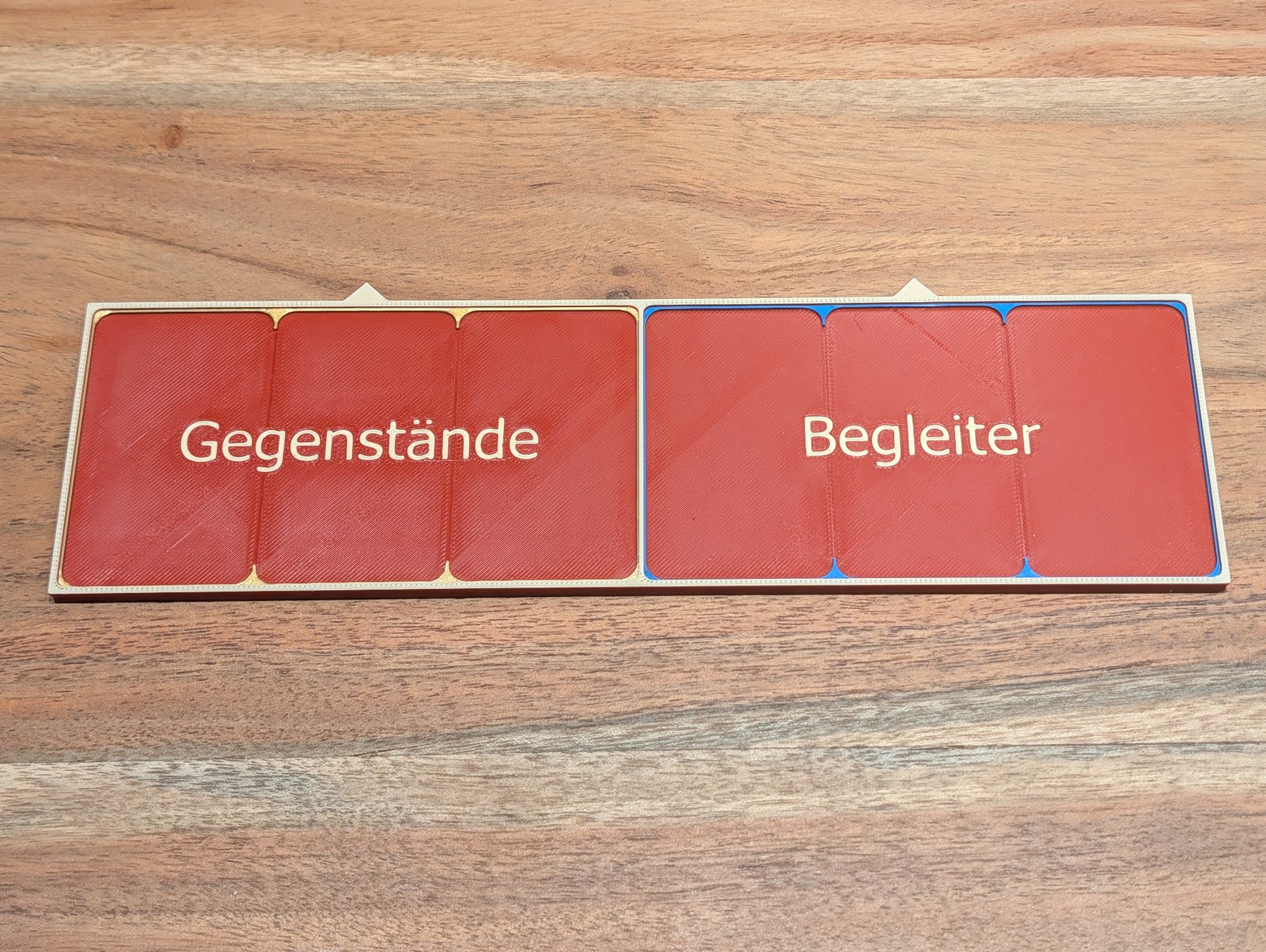 Modul ohne Inhalt: Slots für Karten und Plättchen